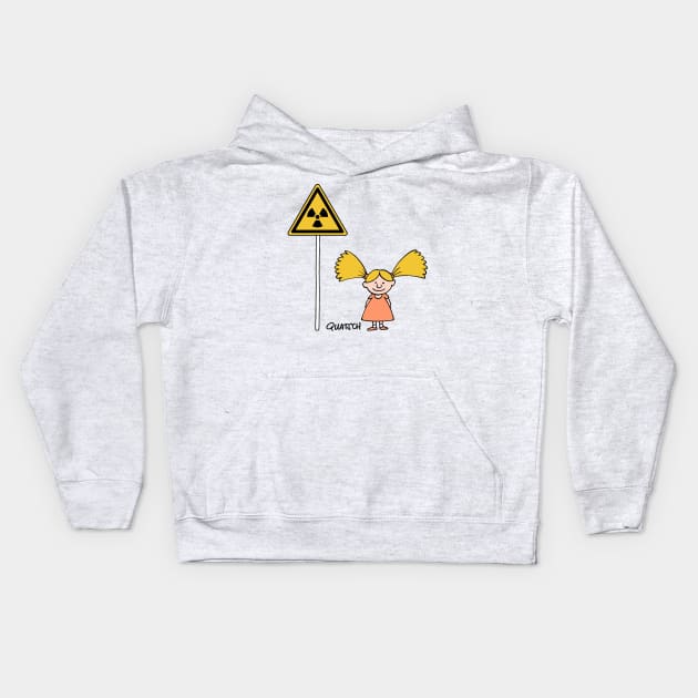 Radioactive Girl Kids Hoodie by Quatsch